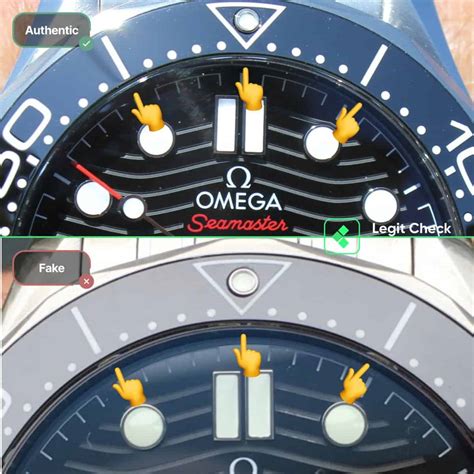 omega seamaster fake vs real